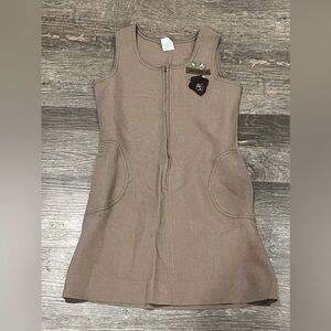 FINAL PRICE Vintage Girl Scouts Kid’s Dress with Sash & Patches